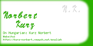 norbert kurz business card
